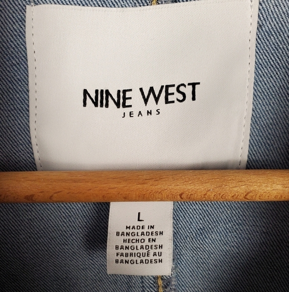 Nine West Blue Denim Jacket. LG - Picture 4 of 11